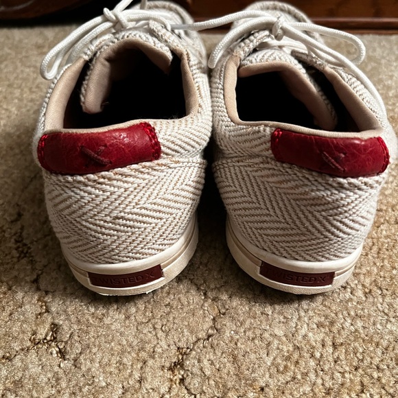 Twisted X Beige Herringbone Women's Sneakers - Picture 3 of 4